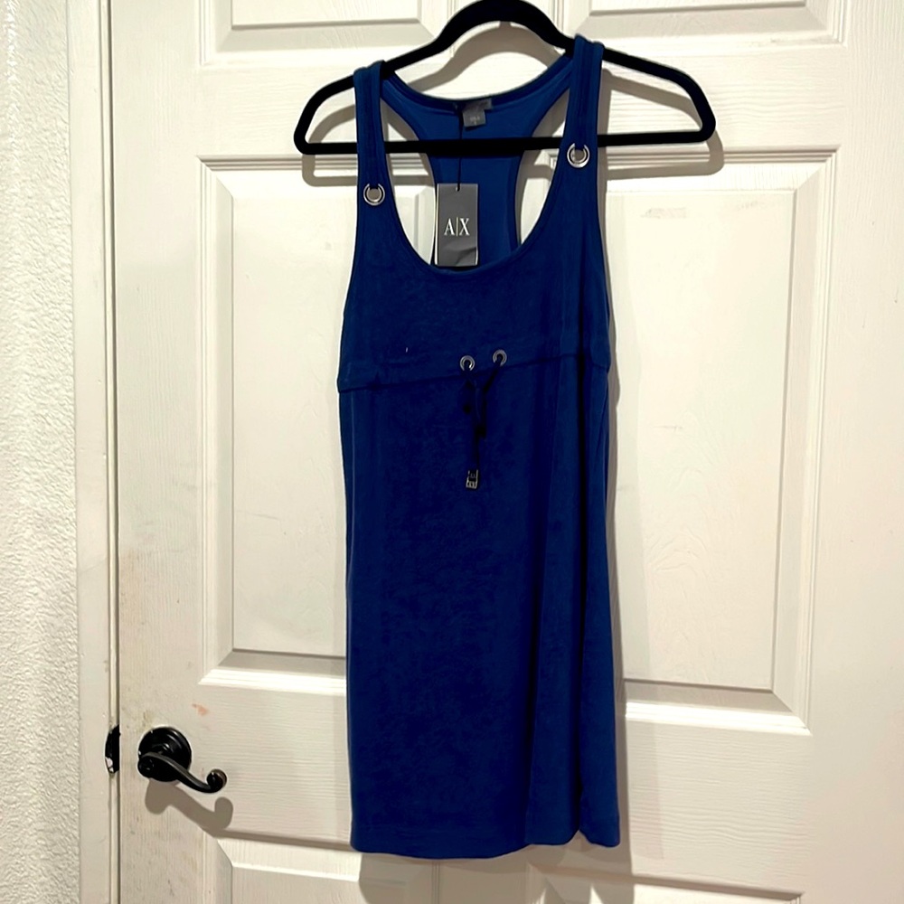 AX Blue Razorback Dress. Size M. NWT